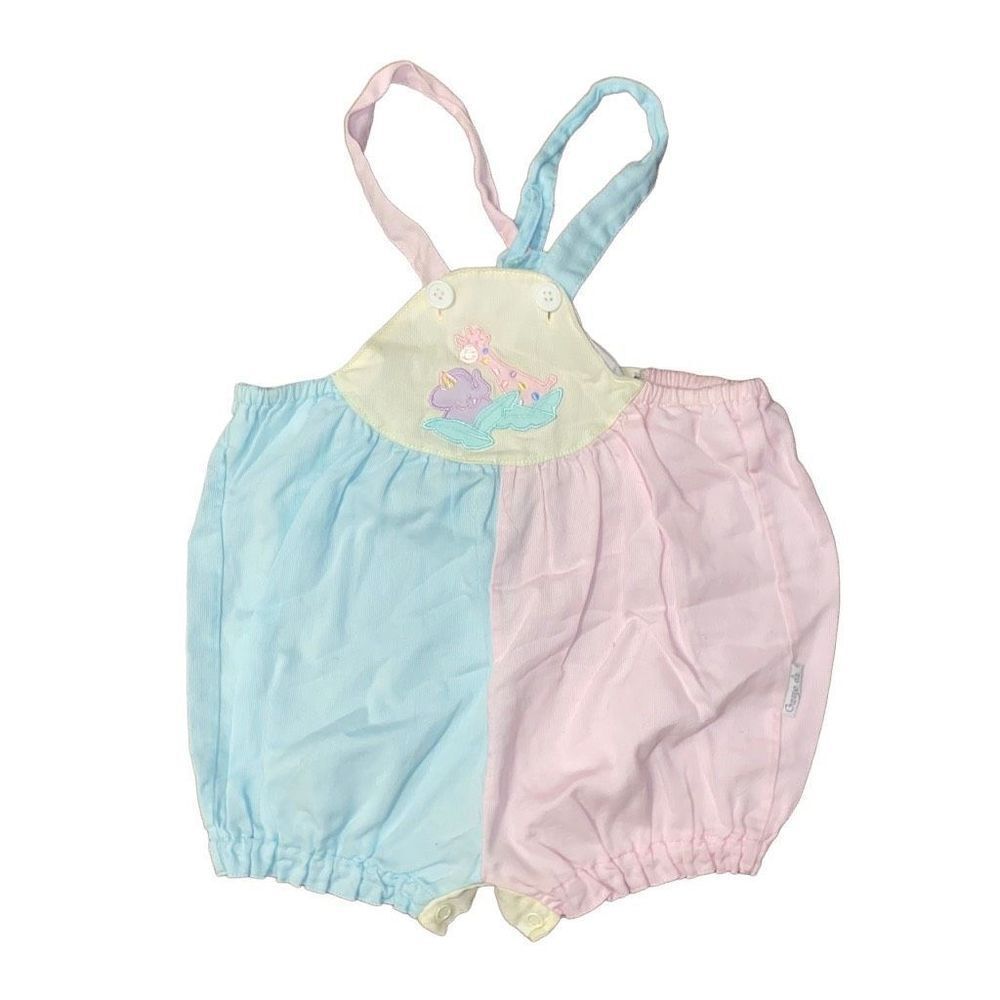 Vintage Pastel Colorblock Bubble Jumper